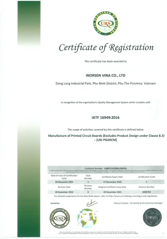 Certification